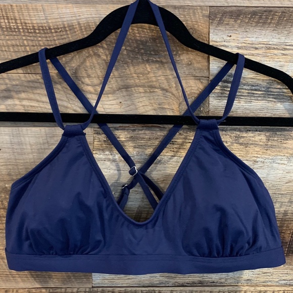 Athleta Other - EUC – Athleta – Strappy Bikini Top – Navy – Size Medium